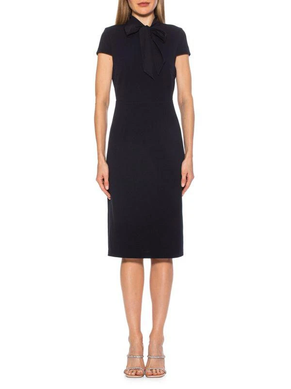 商品ALEXIA ADMOR|Carolina Tie Midi Sheath Dress,价格¥525,第1张图片