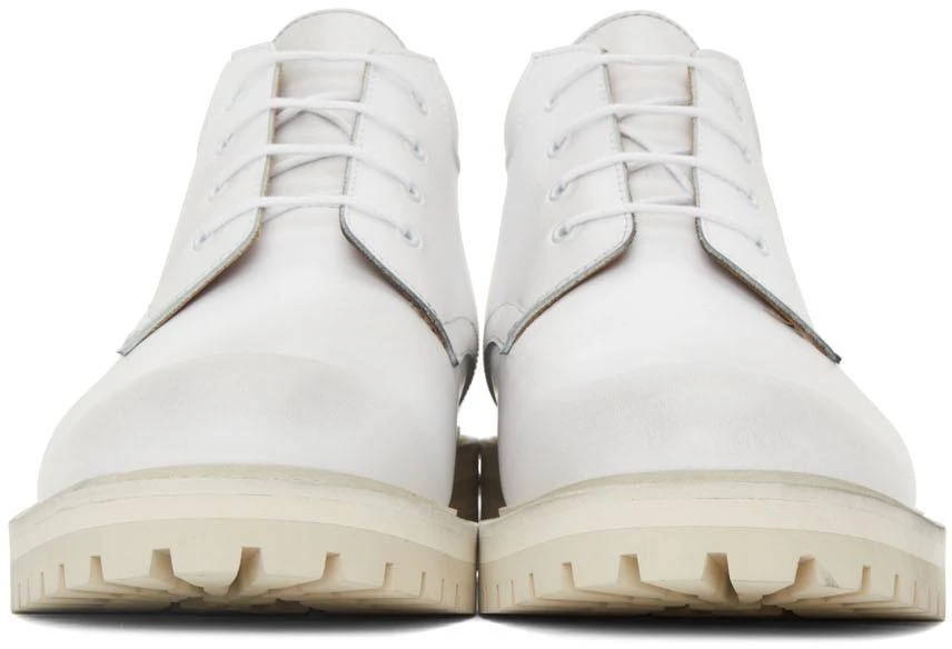 商品Common Projects|White Combat Derby Lace-Up Boots,价格¥2764,第2张图片详细描述