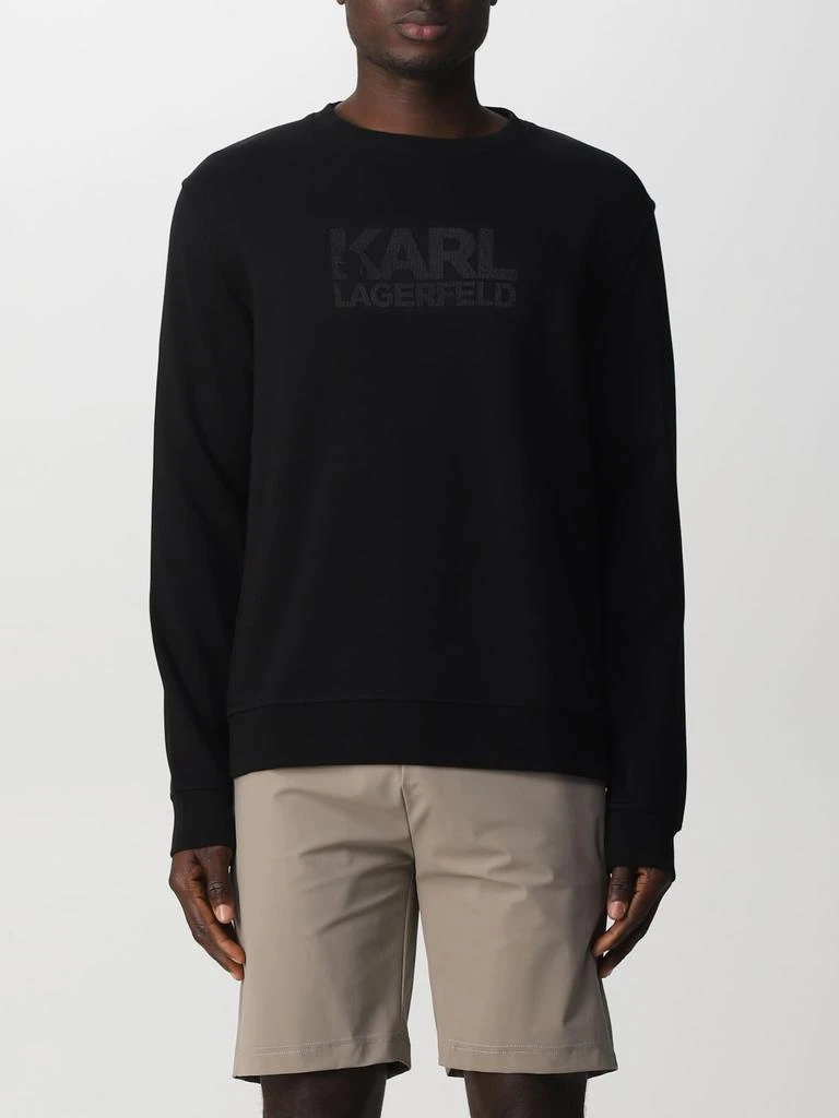 商品Karl Lagerfeld Paris|Basic Karl Lagerfeld sweatshirt with logo,价格¥876,第1张图片