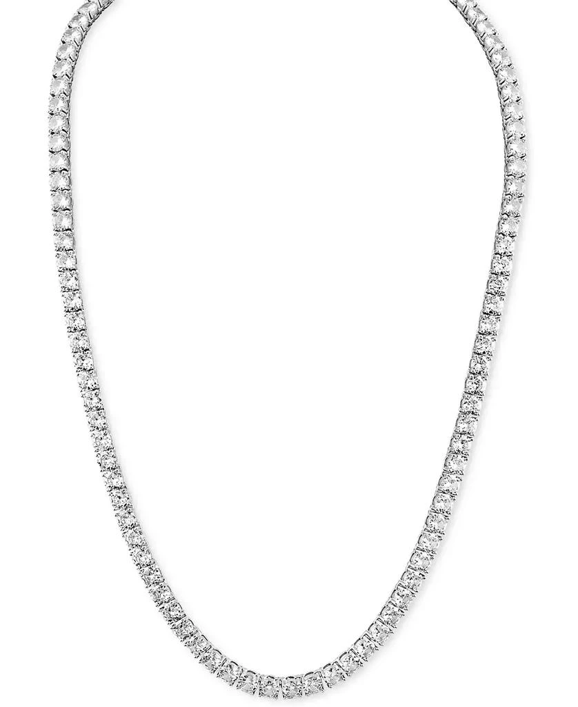 商品Esquire Men's Jewelry|Cubic Zirconia 24" Tennis Necklace in Sterling Silver, Created for Macy's,价格¥2243,第1张图片