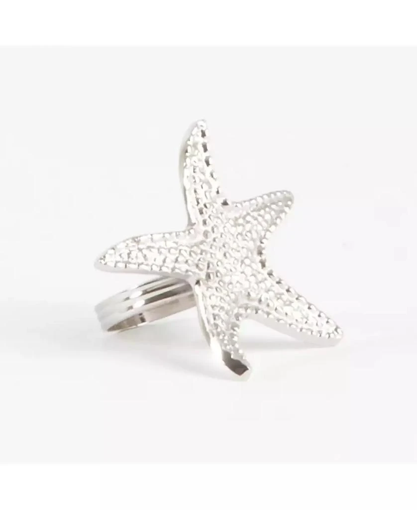 商品Saro Lifestyle|Star Fish Design Napkin Ring, Set of 4,价格¥285,第1张图片