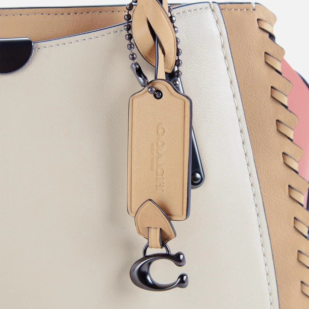 商品Coach|Coach Women's Whipstitch Colorblock Dreamer Shoulder Bag - Ivory Multi,价格¥1000,第4张图片详细描述