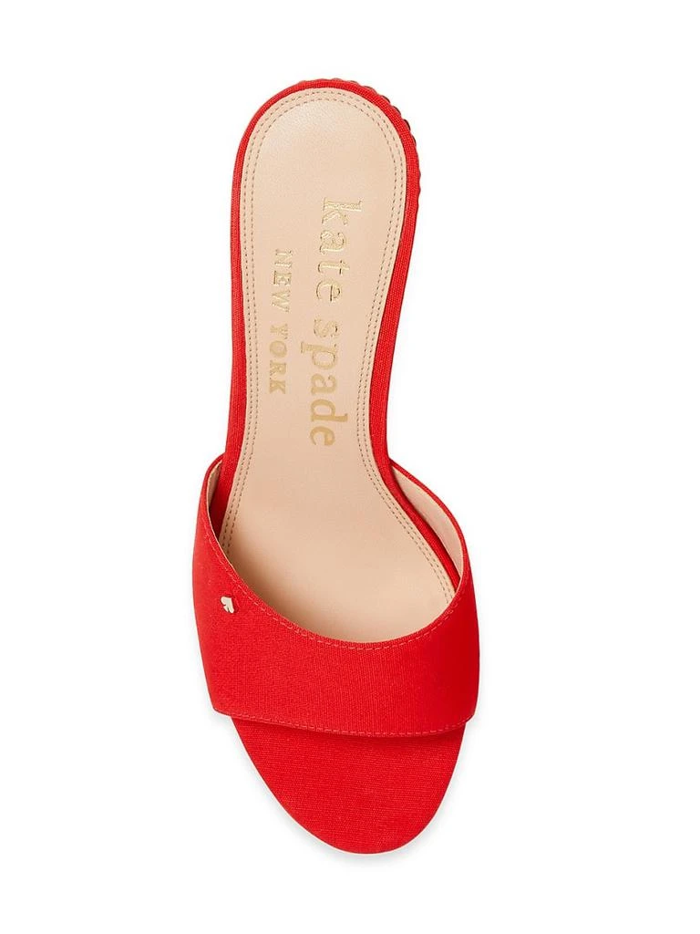 商品Kate Spade|Meena Canvas Wedge Sandals,价格¥746,第5张图片详细描述