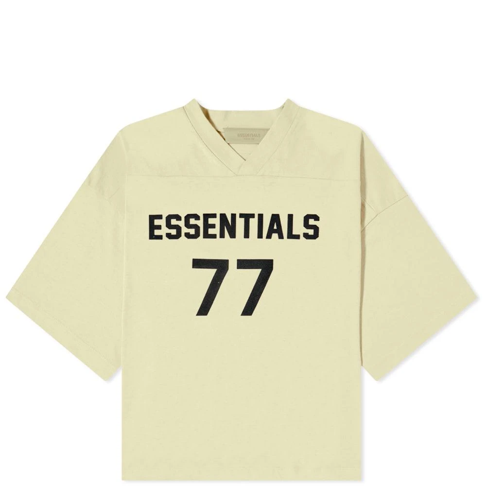 商品Essentials|Fear of God ESSENTIALS Women's Logo Football Tee - Wheat,价格¥445,第1张图片