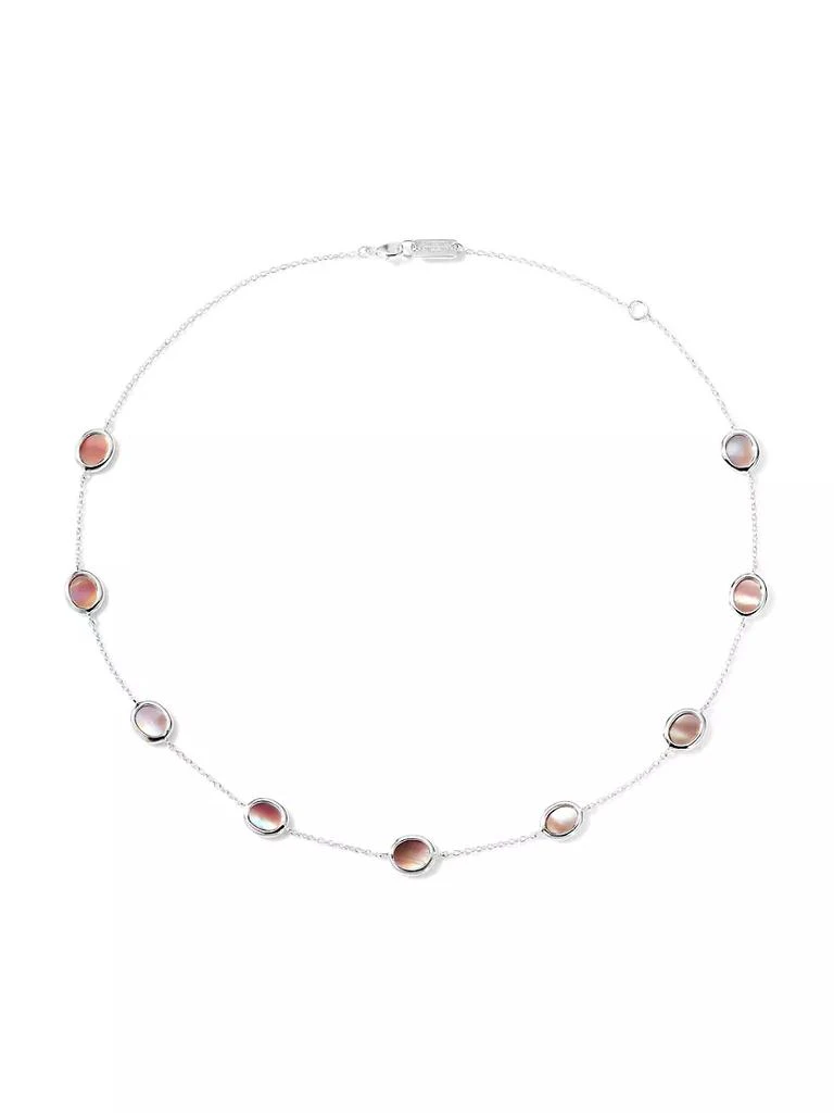 商品Ippolita|Polished Rock Candy Confetti Short Sterling Silver &amp; Shell Station Necklace,价格¥2835,第1张图片