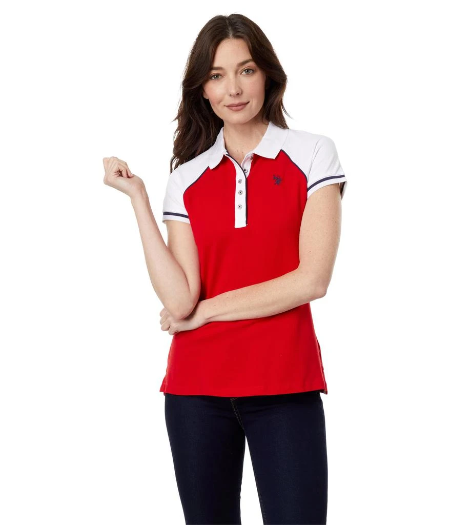 商品U.S. POLO ASSN.|Raglan Polo Shirt,价格¥136-¥166,第1张图片