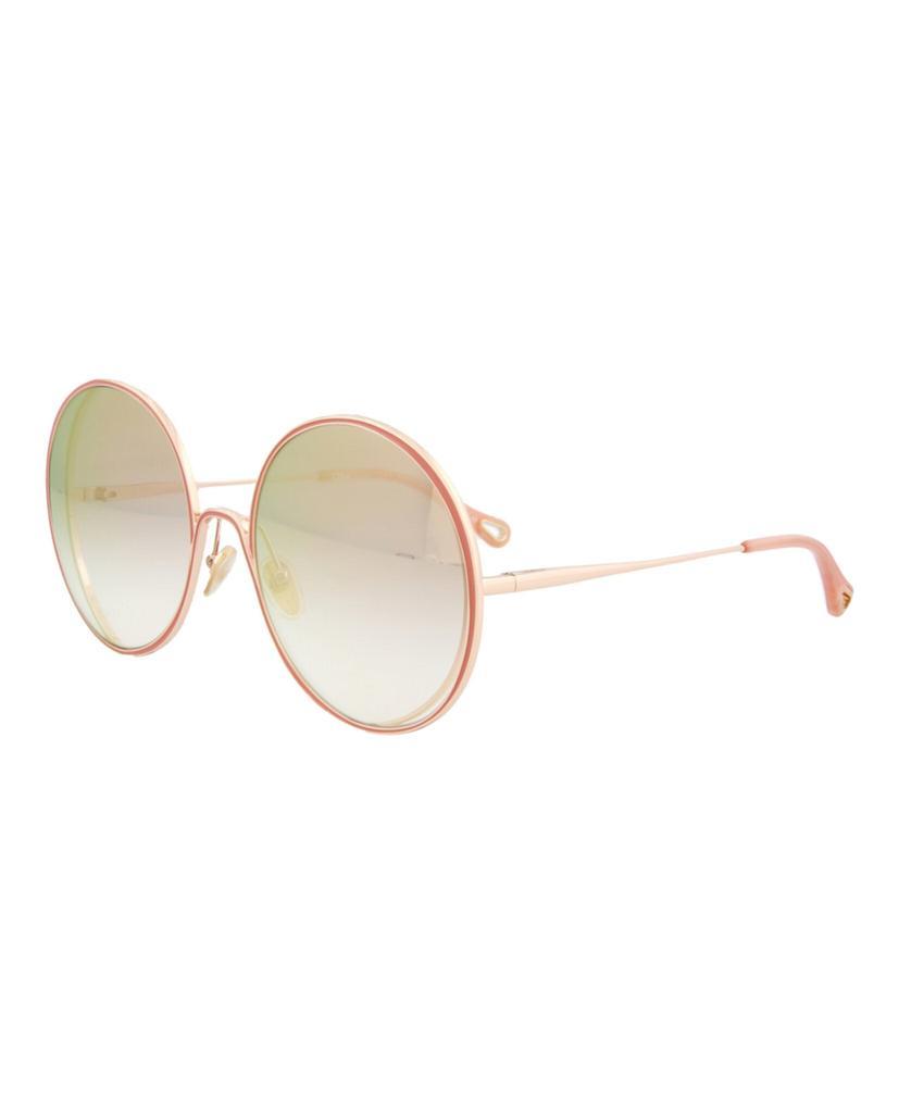 商品Chloé|Round-Frame Metal Sunglasses,价格¥1029,第4张图片详细描述