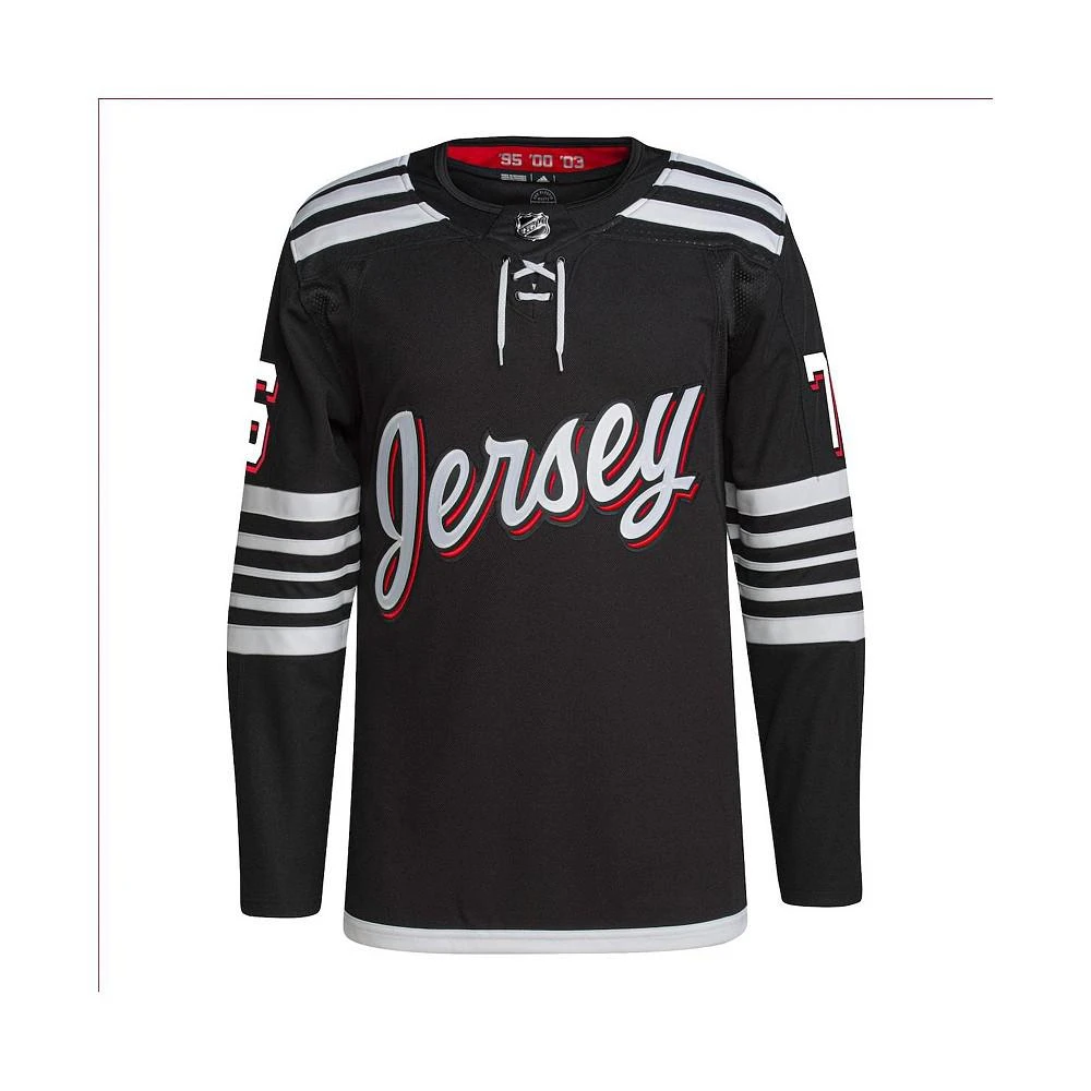 商品Adidas|Men's P.K. Subban Black New Jersey Devils 2021/22 Alternate Primegreen Authentic Pro Player Jersey,价格¥1724,第3张图片详细描述