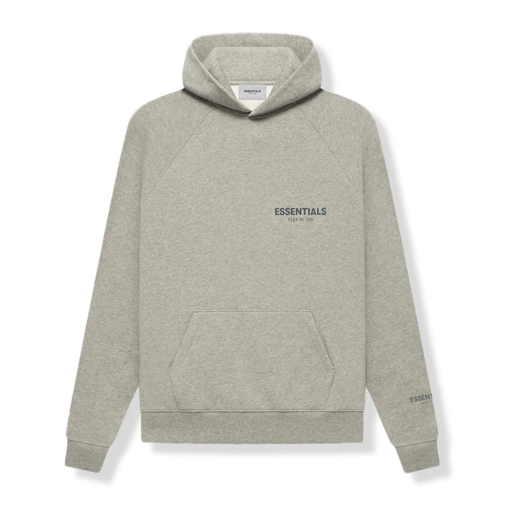 商品Essentials|Fear Of God Essentials Core Collection Dark Heather Oatmeal Hoodie,价格¥1738,第1张图片