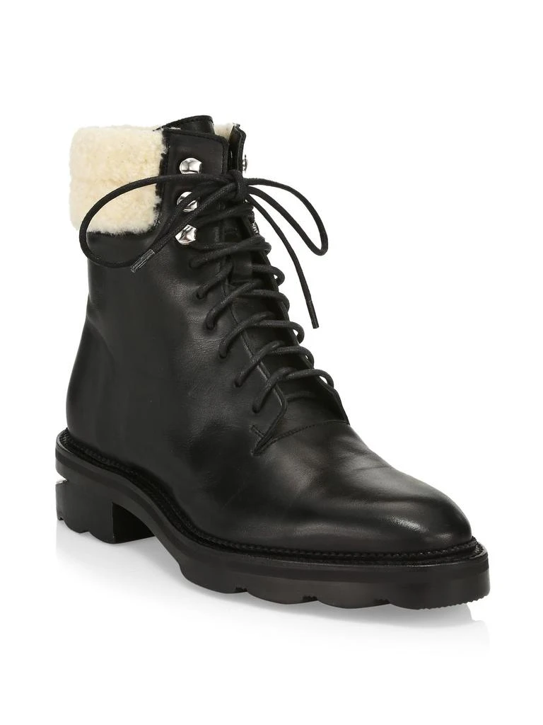 商品Alexander Wang|Andy Shearling-Trimmed Leather Hiking Boots,价格¥3651,第2张图片详细描述