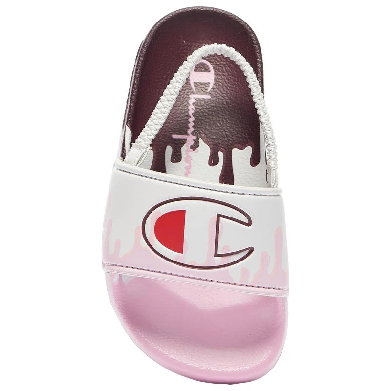 商品CHAMPION|Champion IPO Drip Slides - Girls' Toddler,价格¥227,第2张图片详细描述