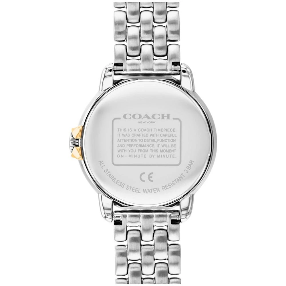 商品Coach|Women's Arden Silver-Tone Stainless Steel Bracelet Watch,价格¥1247,第3张图片详细描述