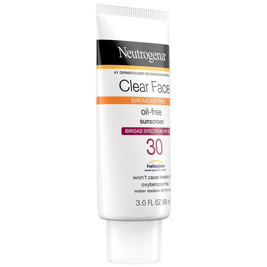 商品Neutrogena|Clear Face Liquid Lotion Sunscreen With SPF 30,价格¥79,第5张图片详细描述