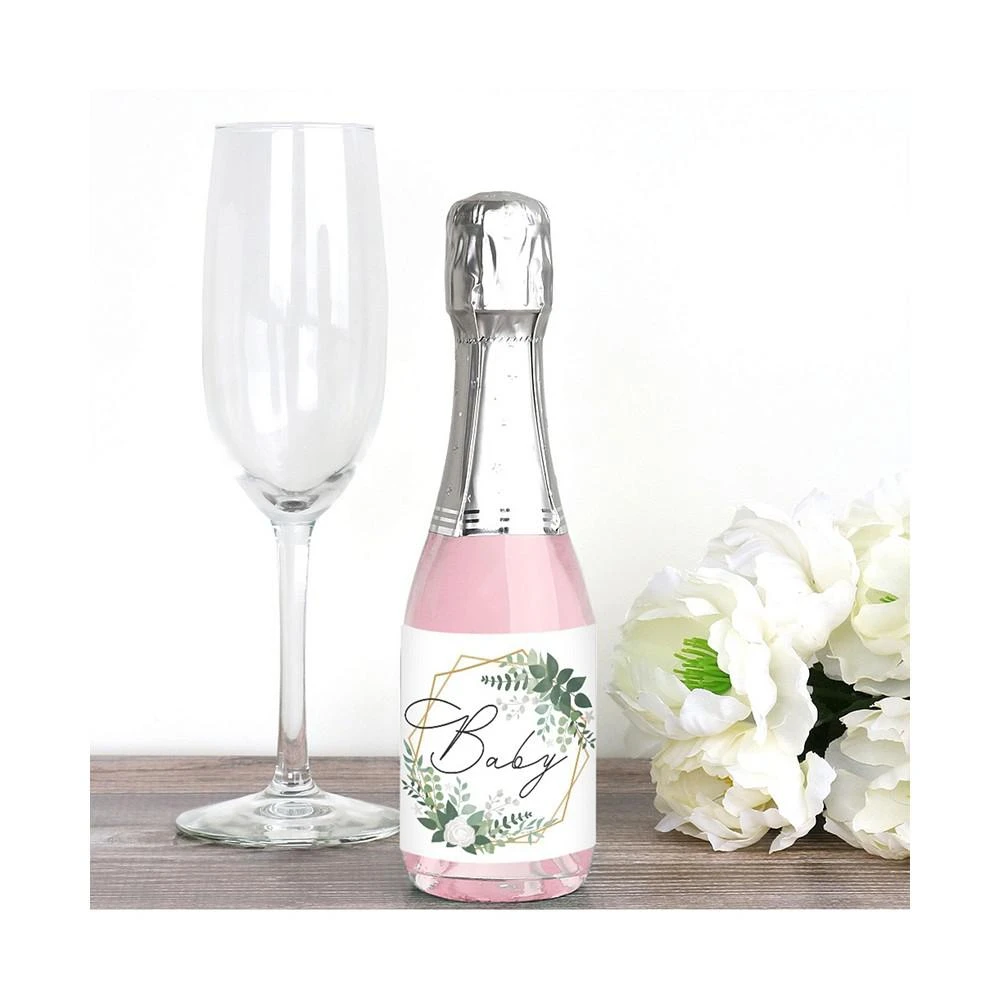 商品Big Dot of Happiness|Boho Botanical Baby Mini Wine & Champagne Label Stickers Baby Shower Favor 16 Ct,价格¥105,第2张图片详细描述