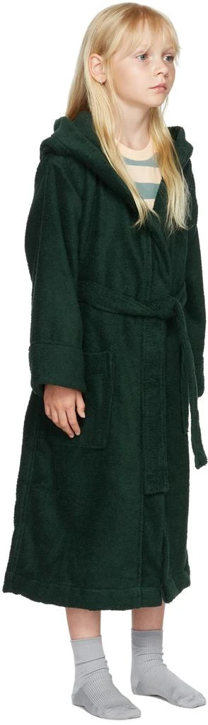 商品Tekla Kids|Kids Green Hooded Bath Robe,价格¥331,第2张图片详细描述