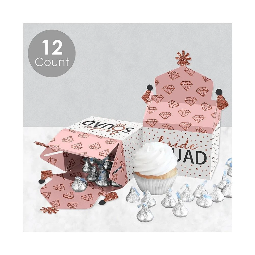 商品Big Dot of Happiness|Bride Squad - Treat Box Party Favors - Rose Gold Bridal Shower or Bachelorette Party Goodie Gable Boxes - Set of 12,价格¥142,第3张图片详细描述