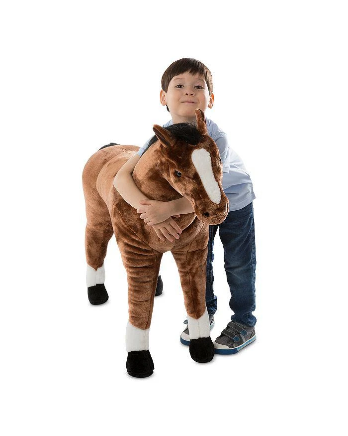 商品Melissa & Doug|Giant Horse Lifelike Stuffed Animal - Ages 3+,价格¥898,第5张图片详细描述