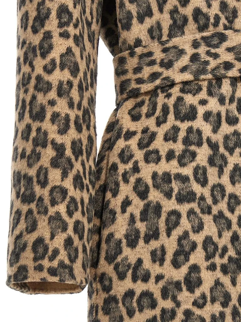 商品TWINSET|Animalier Coat Coats, Trench Coats Beige,价格¥1259,第5张图片详细描述