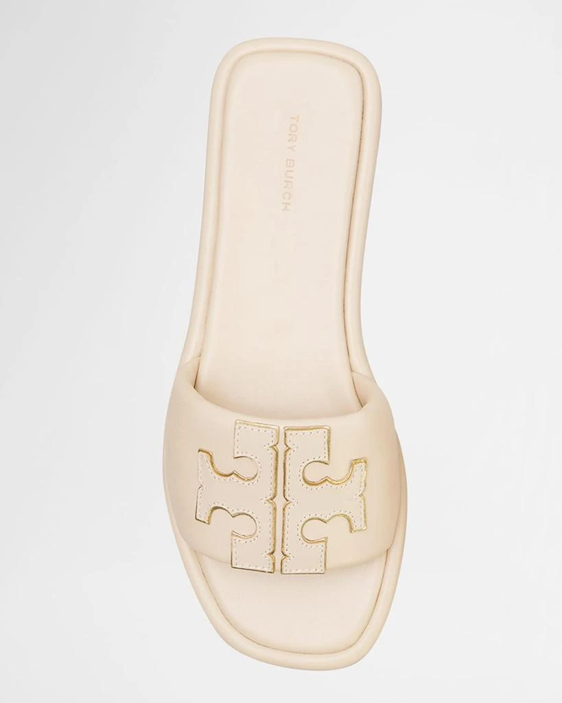 Double T Leather Medallion Slide Sandals 商品