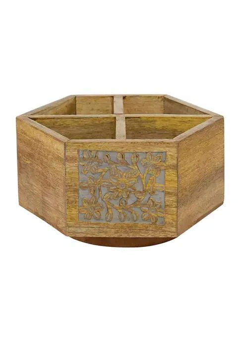 商品Monroe Lane|Lane Rustic Wood Wine Holder,价格¥615,第1张图片