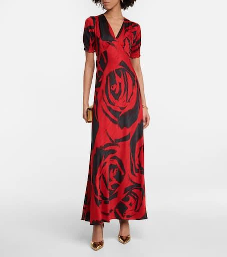 商品Diane von Furstenberg|Walker花卉加长连衣裙,价格¥4866,第2张图片详细描述