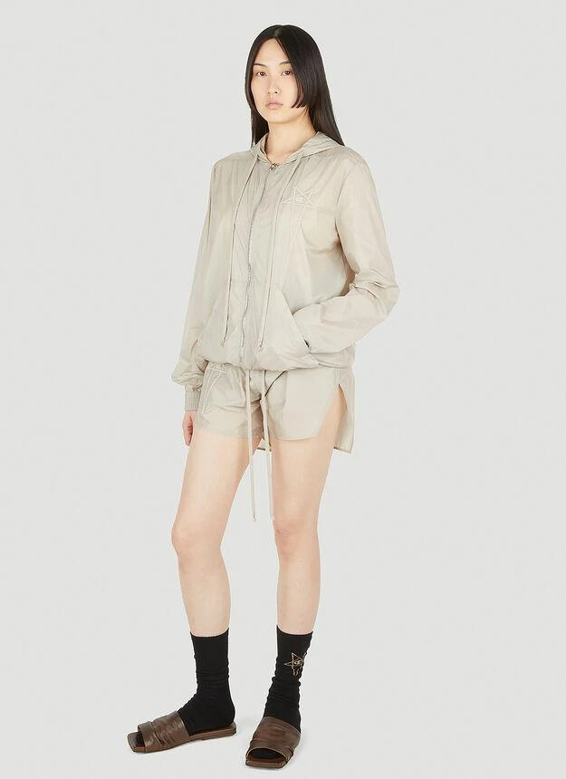 商品Rick Owens|Jason Hooded Jacket in Beige,价格¥1425,第2张图片详细描述