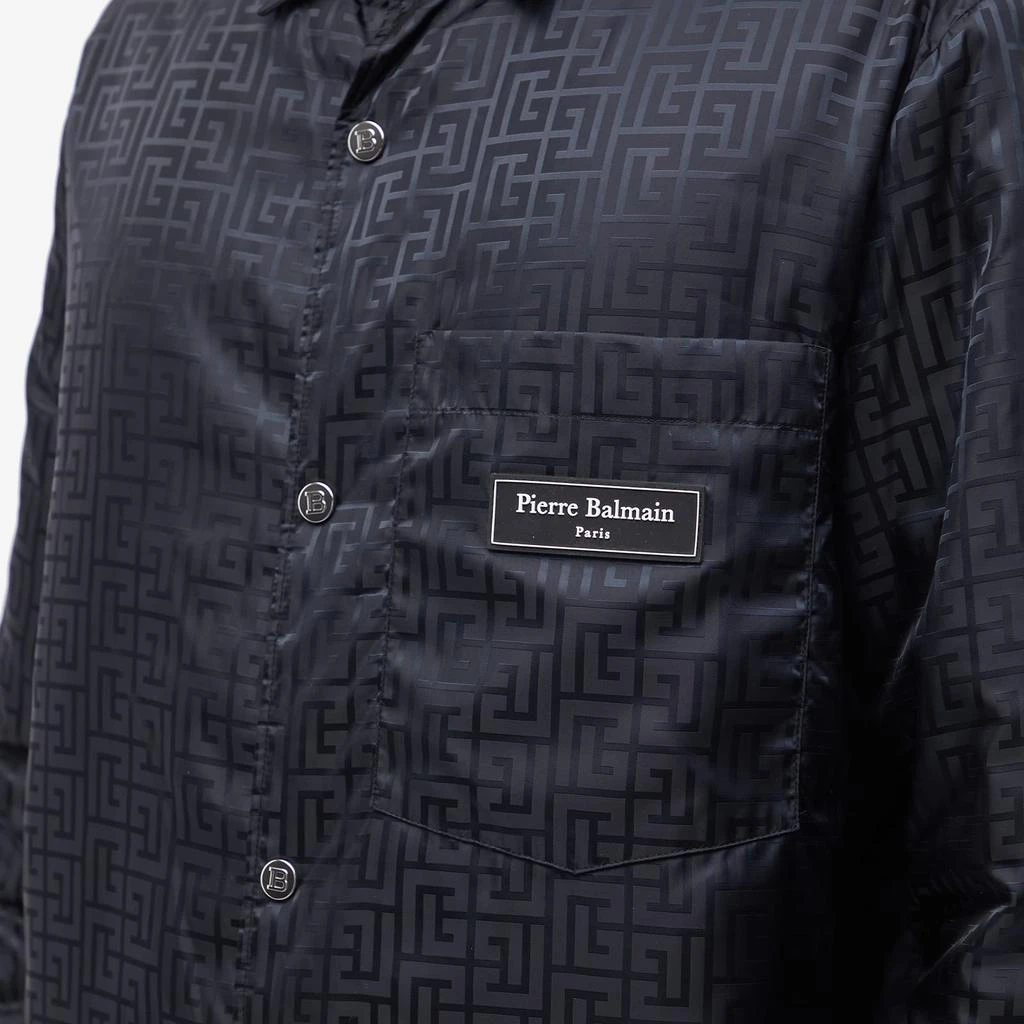 商品Balmain|Balmain Jacquard Monogram Padded Overshirt,价格¥3697,第5张图片详细描述