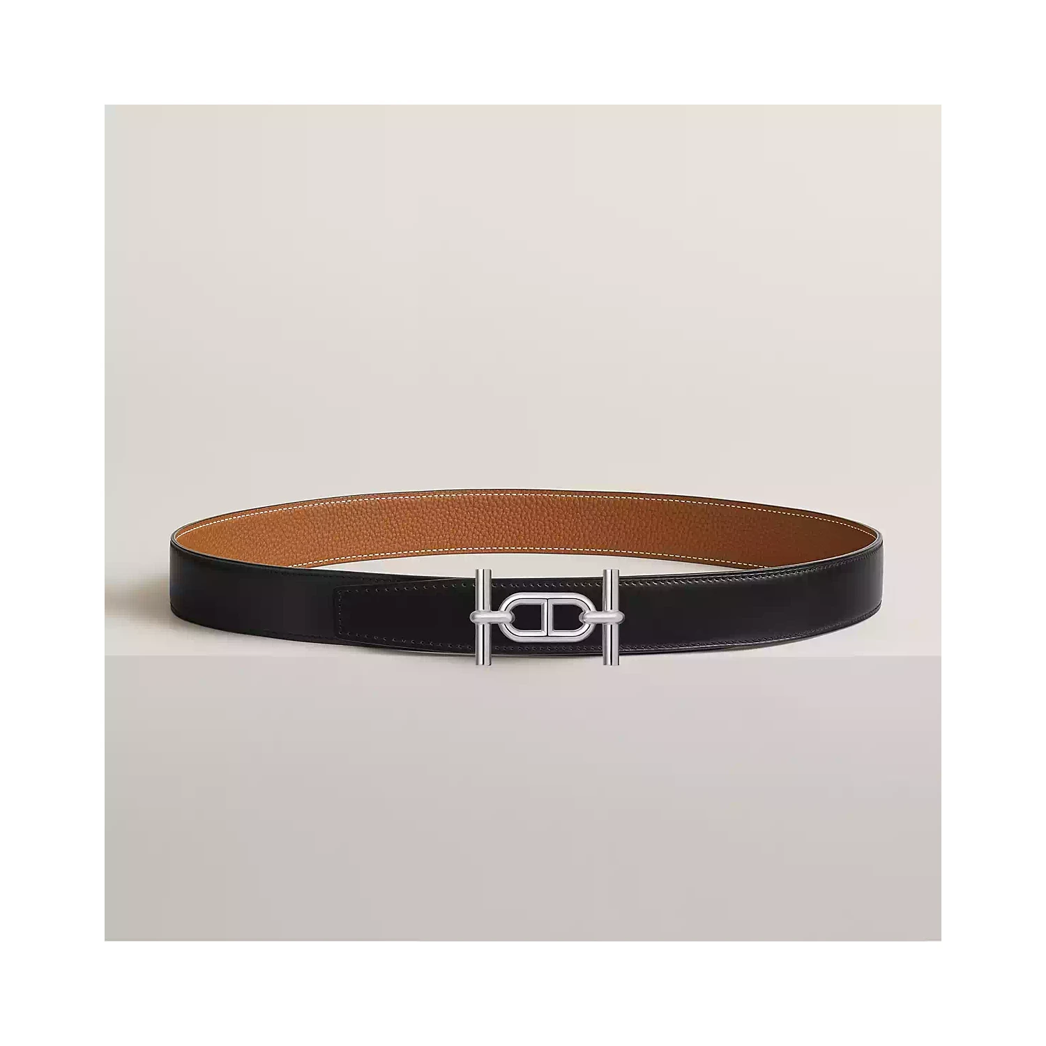 商品Hermes|【预售】 爱马仕 25春夏 男士 腰带 Boucle de ceinture Ancre & Cuir de ceinture réversible 32 mm H011667UK05 | H073967CAAA ,价格¥8097,第1张图片
