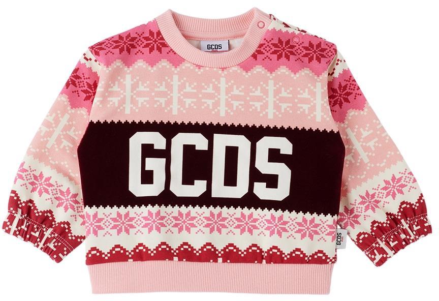 商品GCDS|粉色 Snowflake 婴儿套头衫,价格¥1295,第1张图片