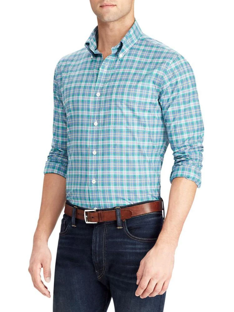 商品Ralph Lauren|Plaid Poplin Button-Down Shirt,价格¥407,第1张图片
