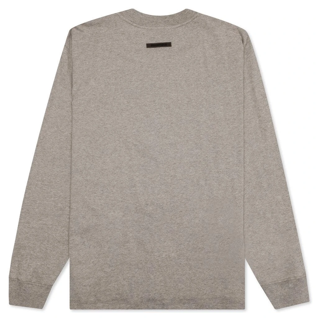 商品Essentials|Essentials L/S Tee - Dark Heather Oatmeal,价格¥380,第2张图片详细描述