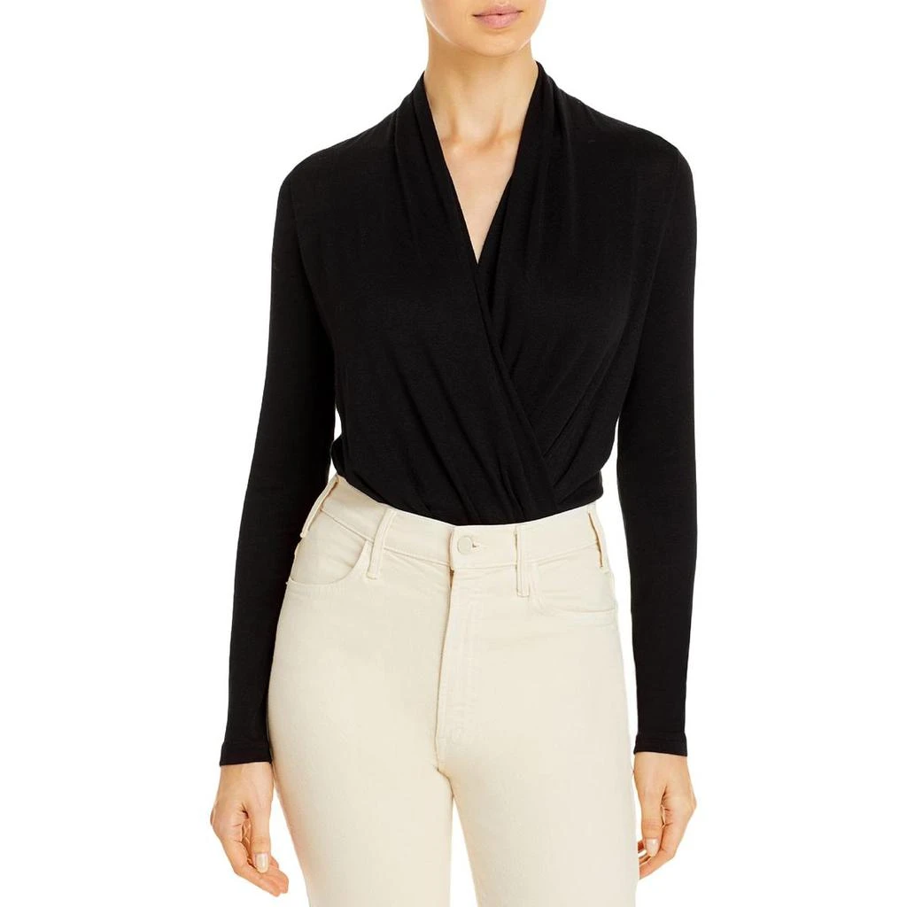 商品Vince|Vince Womens Crossover Long Sleeves Bodysuit,价格¥146,第1张图片