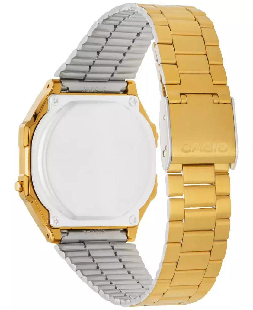 商品Casio|Men's Digital Vintage Gold-Tone Stainless Steel Bracelet Watch 39x39mm A168WG-9MV,价格¥519,第3张图片详细描述