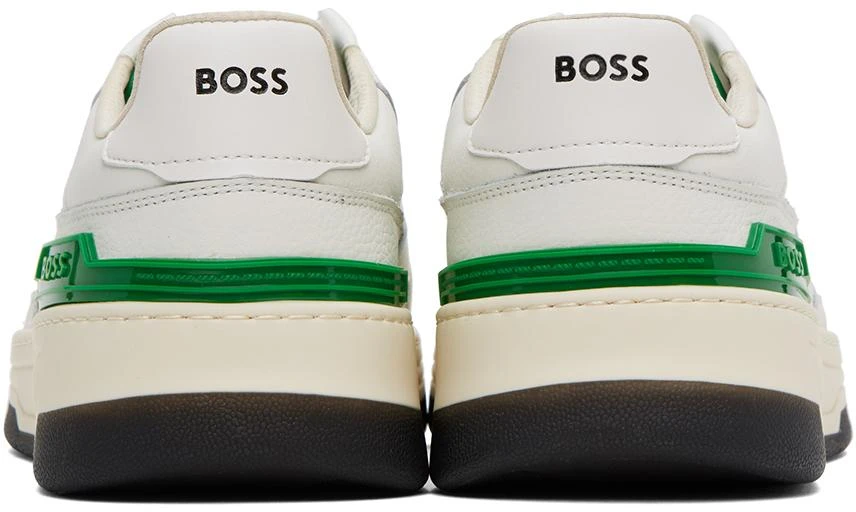 商品Hugo Boss|White & Green Reflective Sneakers,价格¥783,第2张图片详细描述