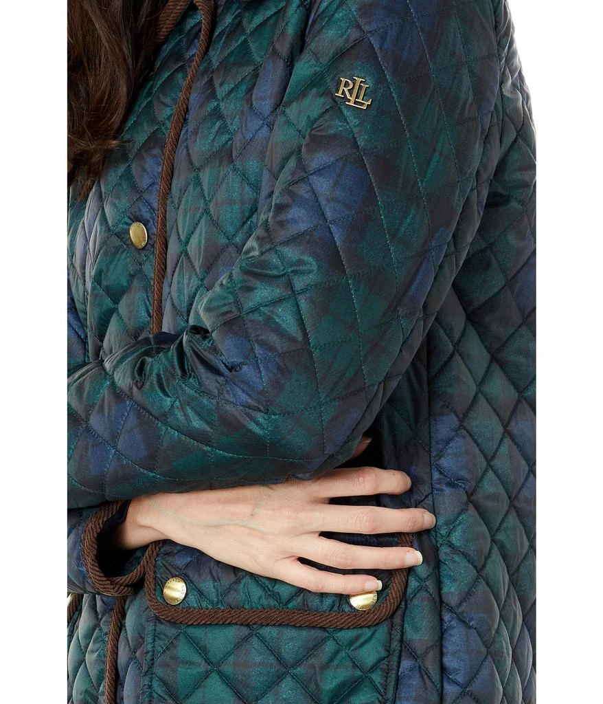 商品Ralph Lauren|Plaid Diamond-Quilted A-Line Jacket,价格¥1235,第3张图片详细描述