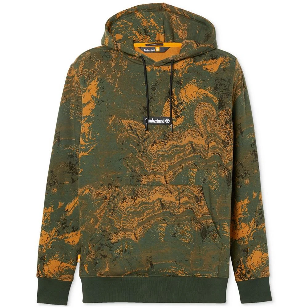 商品Timberland|Men's Allover Printed Kangaroo Pocket Pullover Hoodie,价格¥739,第2张图片详细描述