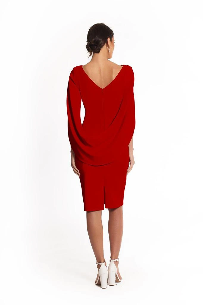 商品Betsy & Adam|Draped Back Long Sleeve Dress,价格¥1511,第4张图片详细描述