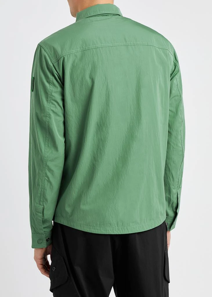 商品BELSTAFF|Tactical green crinkled shell overshirt,价格¥1291,第3张图片详细描述