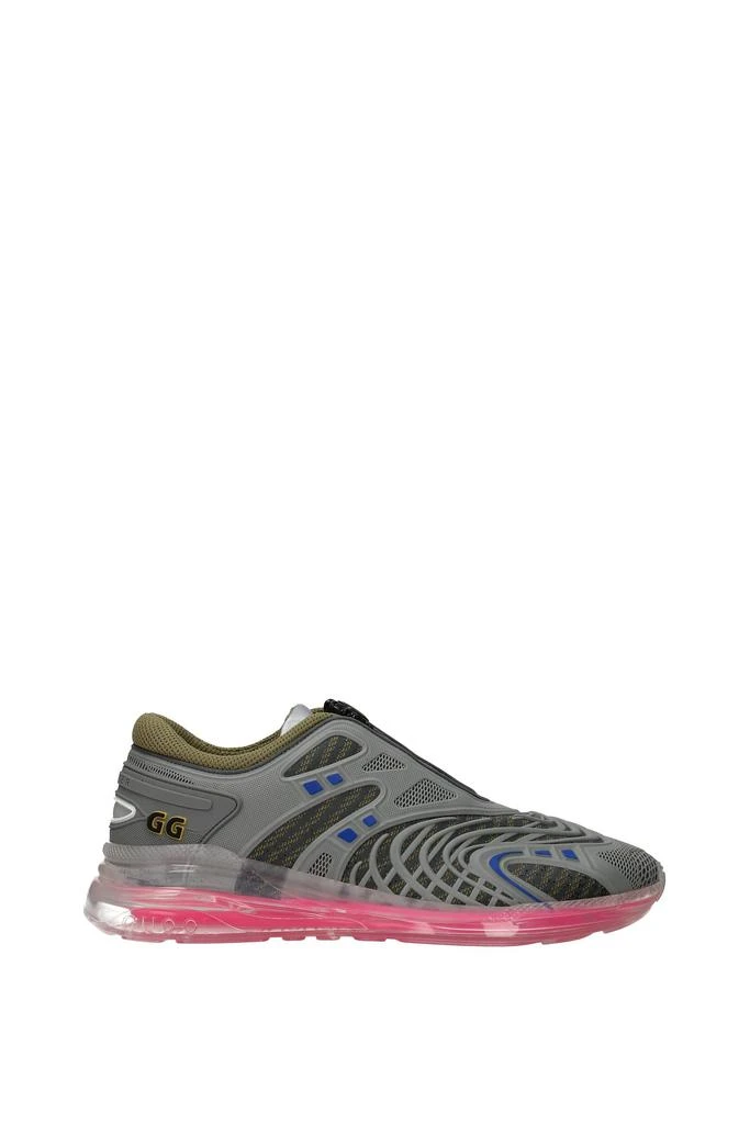 商品Gucci|Sneakers Rubber Gray Fluo Pink,价格¥2720,第1张图片