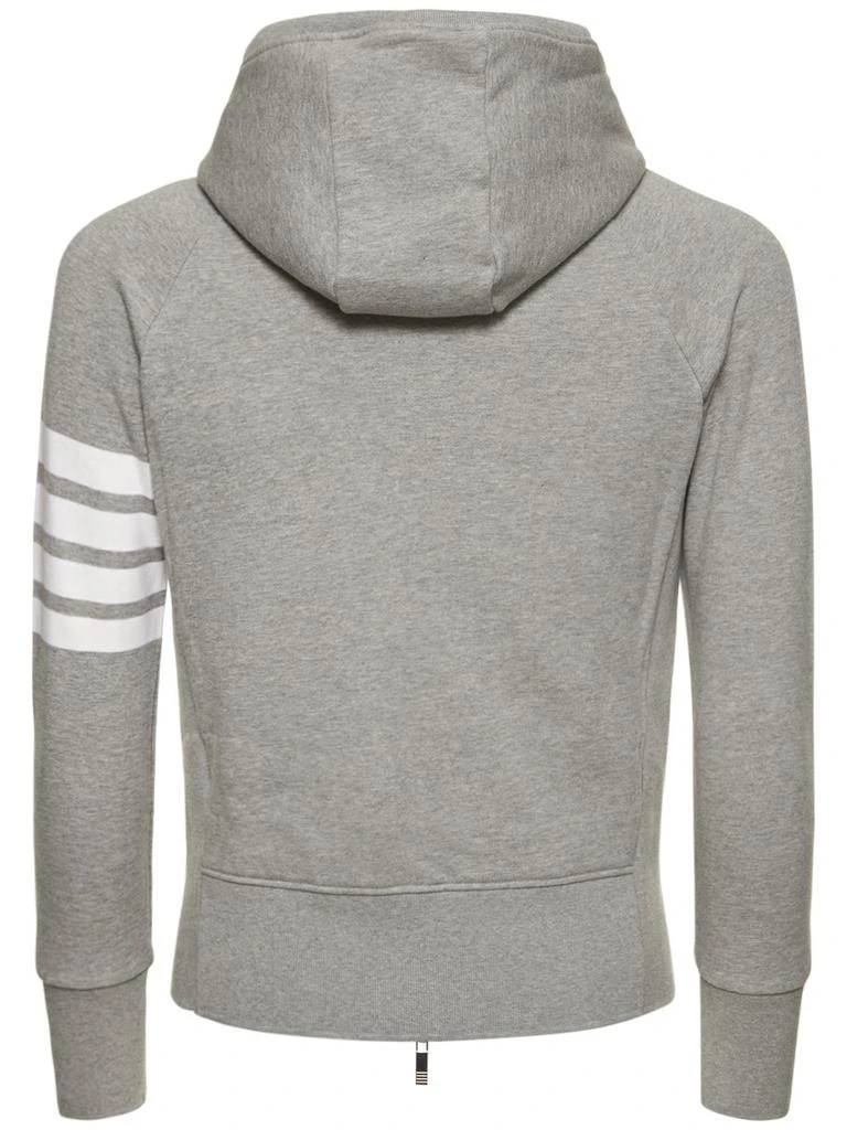 商品Thom Browne|Zip-up Stripes Cotton Sweatshirt Hoodie,价格¥6595,第4张图片详细描述