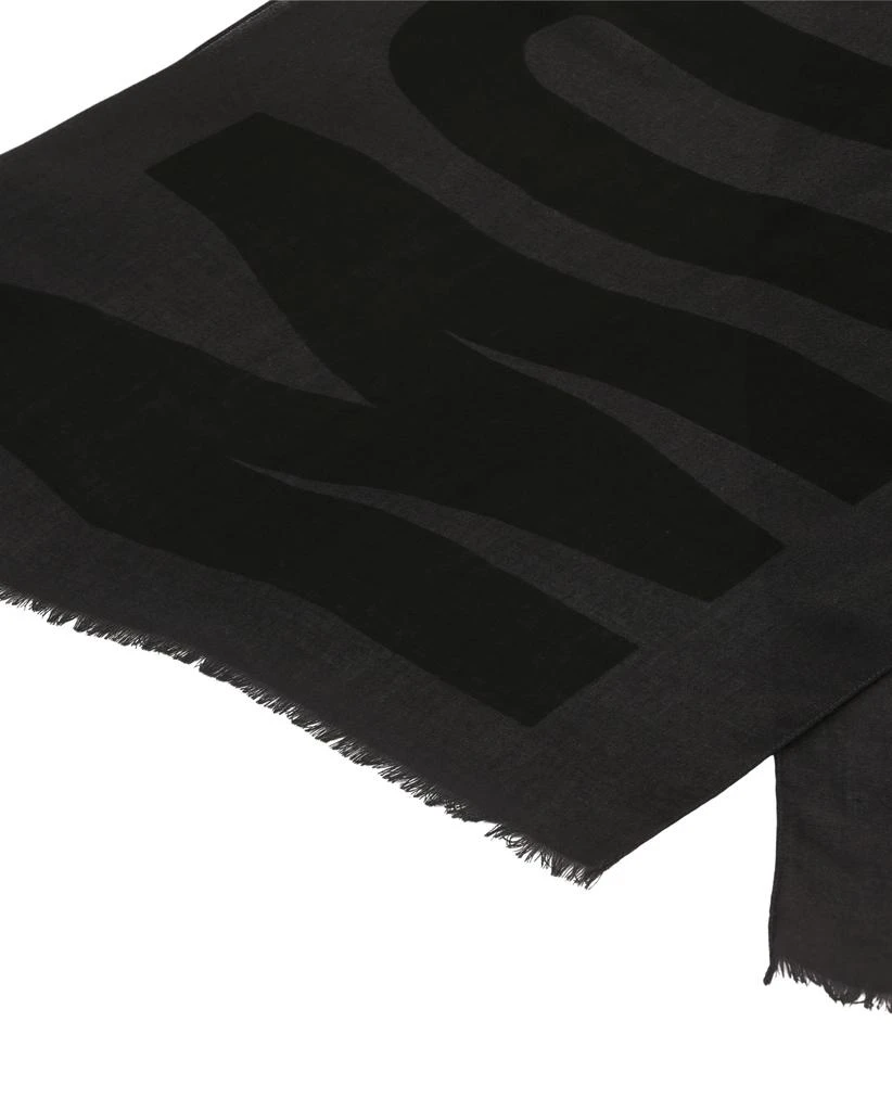 商品Moschino|Logo Print Wool Scarf,价格¥530,第3张图片详细描述