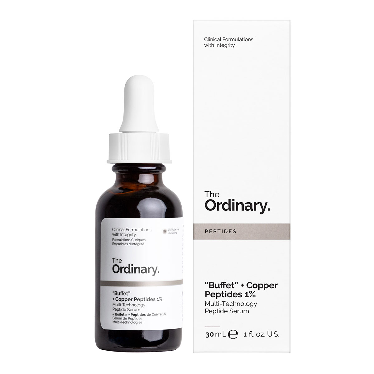 The Ordinary 多重胜肽 + 1%蓝铜胜肽精华 30ml 抗老化商品第2张图片规格展示