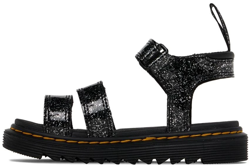 商品Dr. Martens|Kids Black Klaire Glitter Big Kids Sandals,价格¥268,第3张图片详细描述