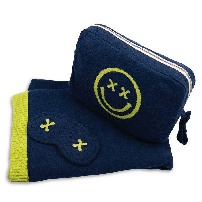 商品Pink Lemonade|Smiley Travel Throw Blanket,价格¥823,第4张图片详细描述