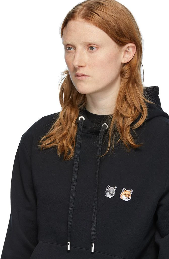 商品Maison Kitsune|Black Double Fox Head Hoodie,价格¥1336,第4张图片详细描述