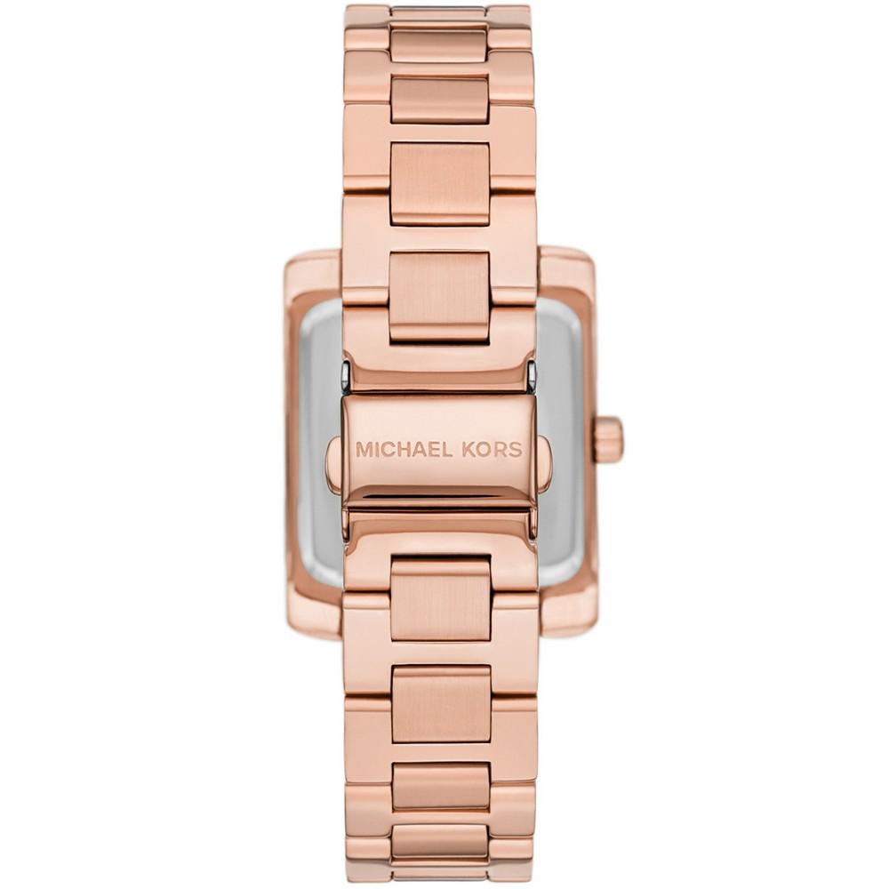 Women's Emery Three Hand Rose Gold-Tone Stainless Steel Bracelet Watch 40mm商品第3张图片规格展示