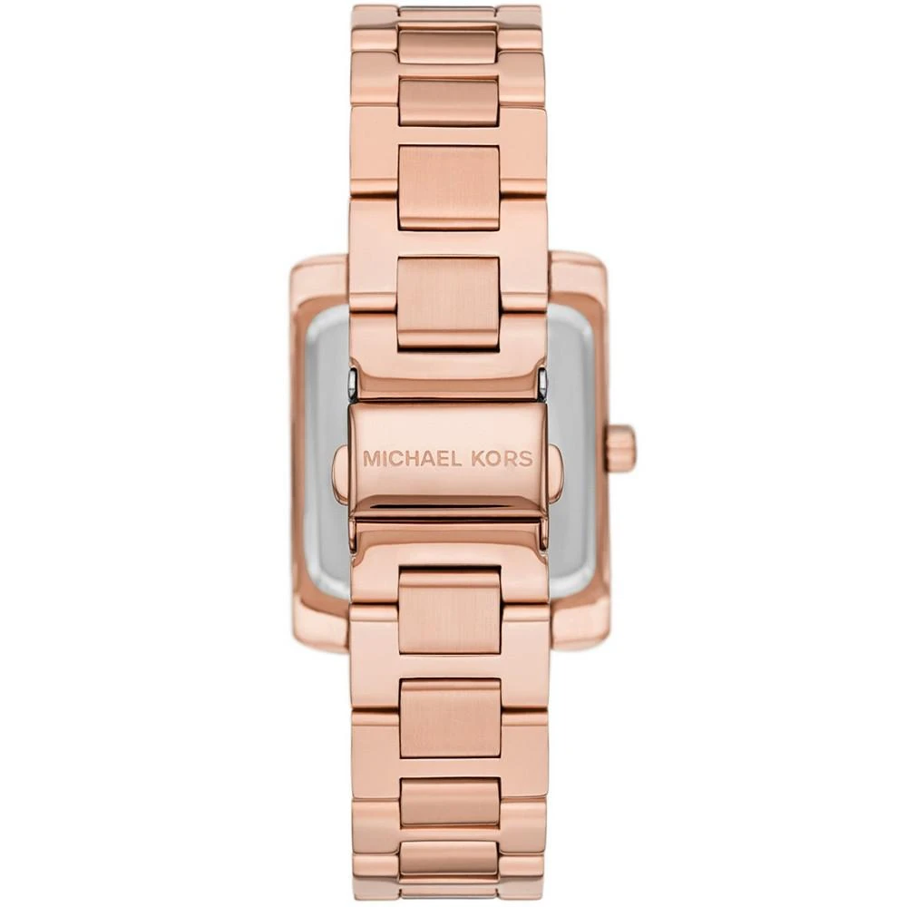 商品Michael Kors|Women's Emery Three Hand Rose Gold-Tone Stainless Steel Bracelet Watch 40mm,价格¥1052,第3张图片详细描述