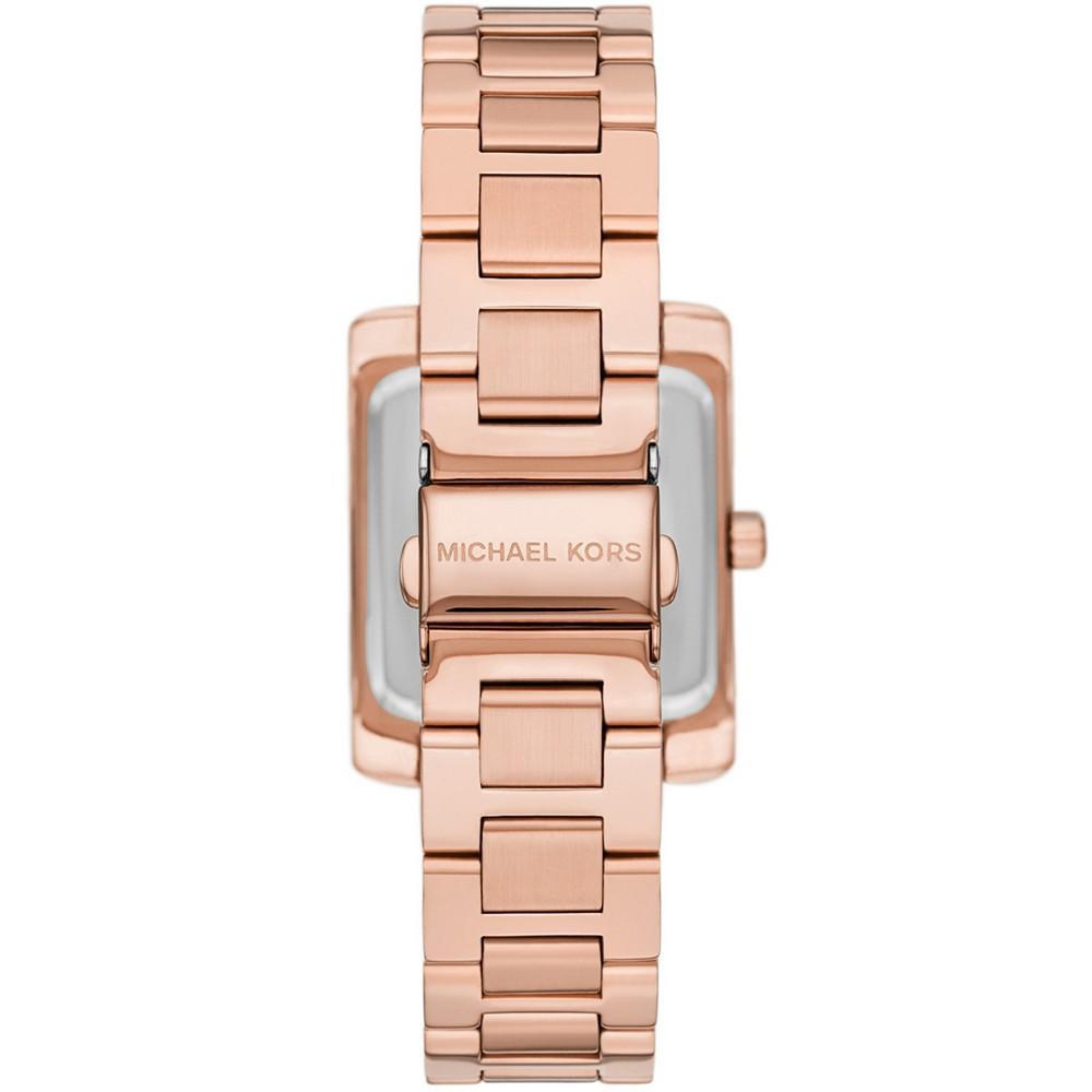 商品Michael Kors|Women's Emery Three Hand Rose Gold-Tone Stainless Steel Bracelet Watch 40mm,价格¥917,第5张图片详细描述