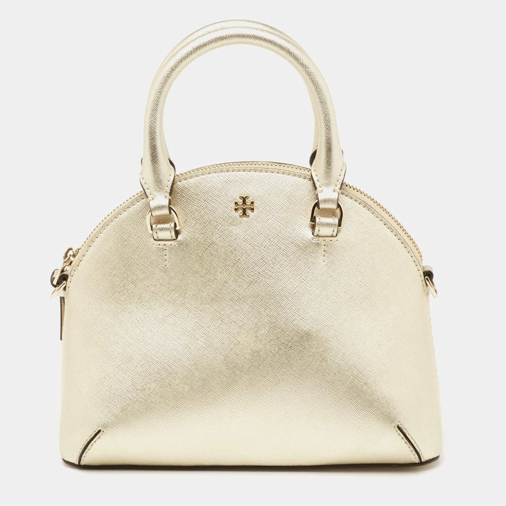 商品[二手商品] Tory Burch|Tory Burch Gold Leather Robinson Dome Shoulder Bag,价格¥1062,第1张图片