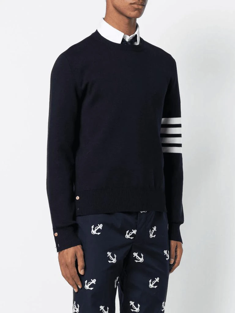 商品Thom Browne|THOM BROWNE 4-Bar Milano Stitch Pullover,价格¥7044,第3张图片详细描述